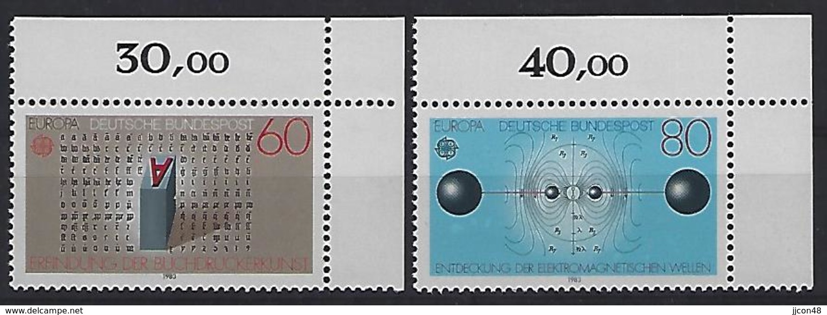 Germany (BRD) 1983  Europa  (**) MNH  Mi.1175-1176 - Unused Stamps