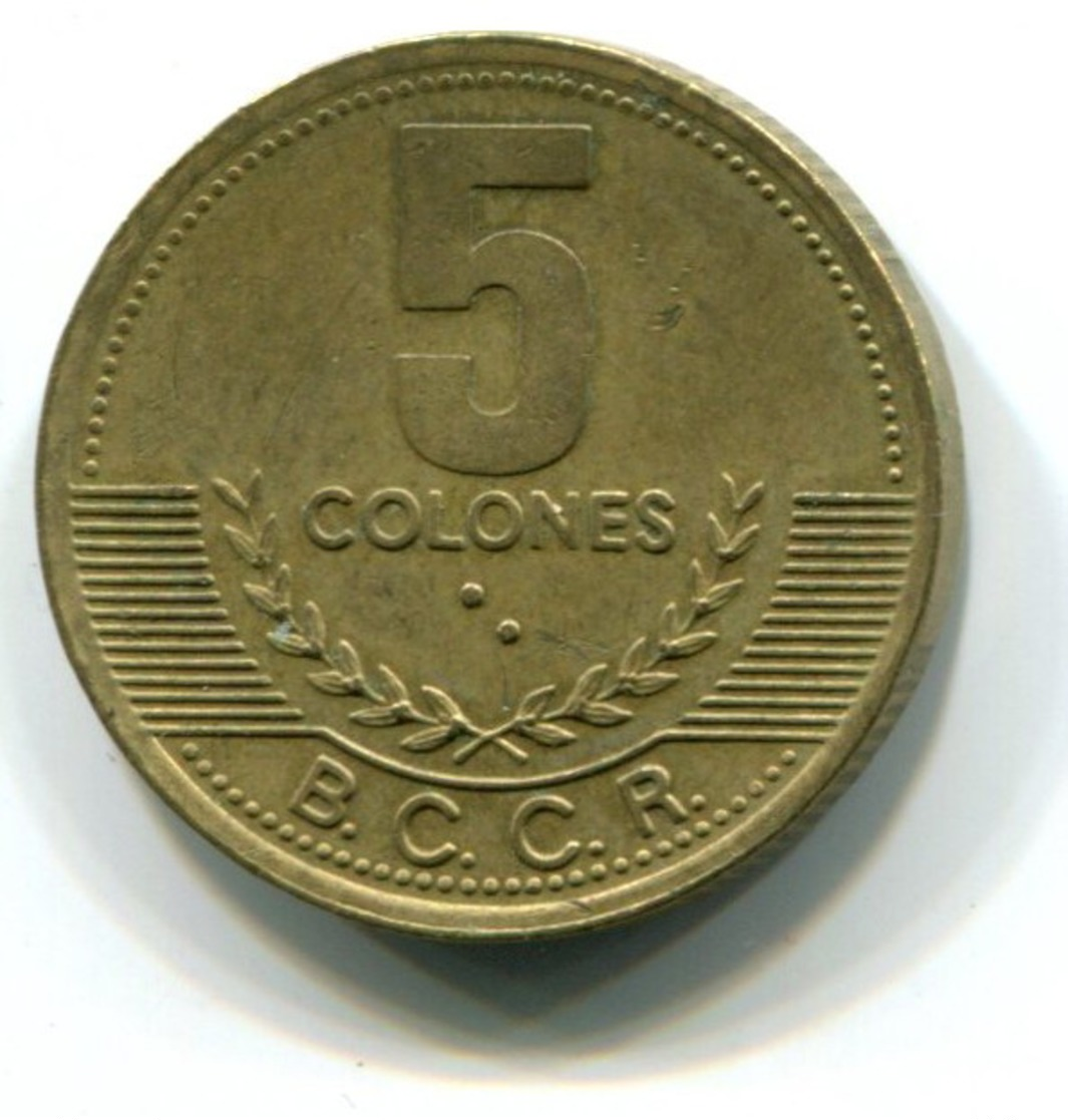 1997 Costa Rica 5 Colones Coin - Costa Rica