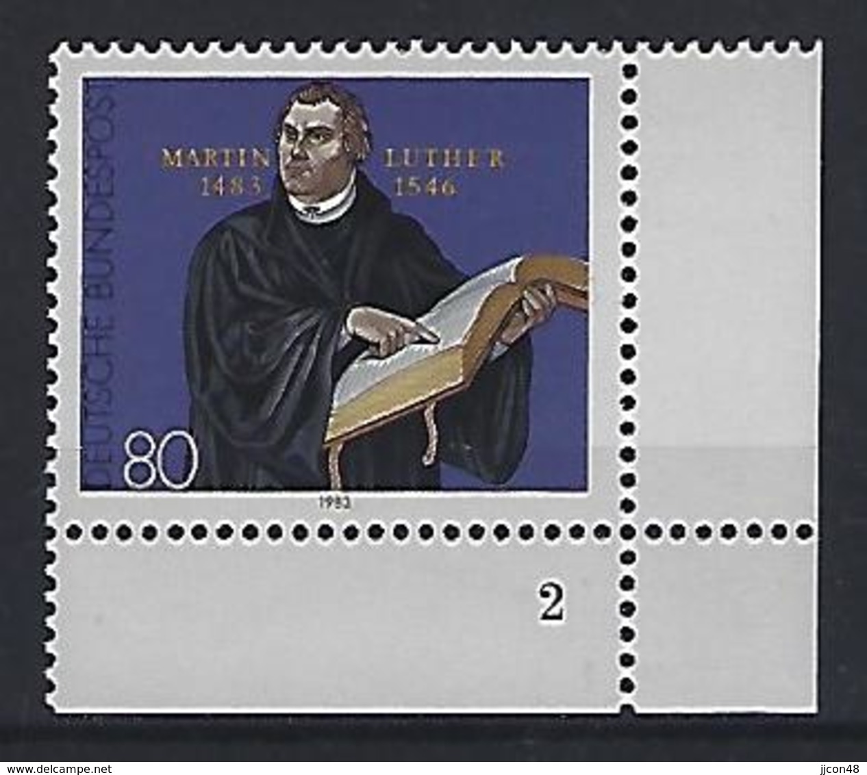 Germany (BRD) 1983  Martin Luther (**) MNH  Mi.1193 Mit F-Nr.2 - Unused Stamps