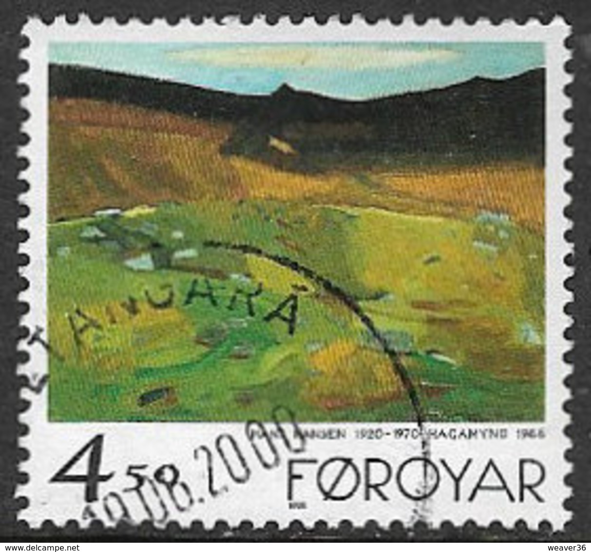 Faroe Islands SG351 1998 Paintings 4k.50 Good/fine Used [4/3669/6D] - Faroe Islands