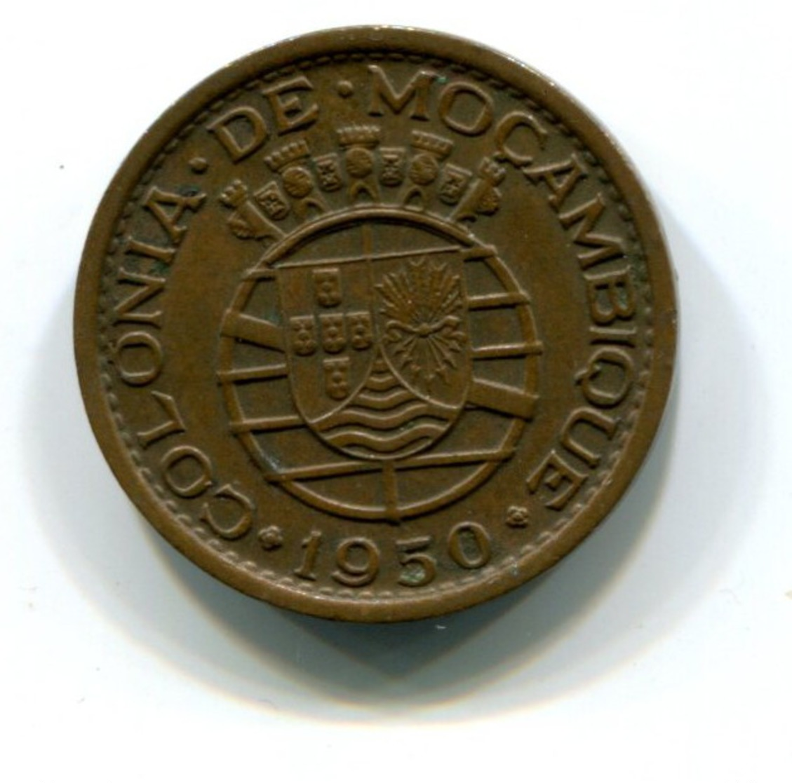1950 Mozambique 20 Centavos Coin - Mozambique