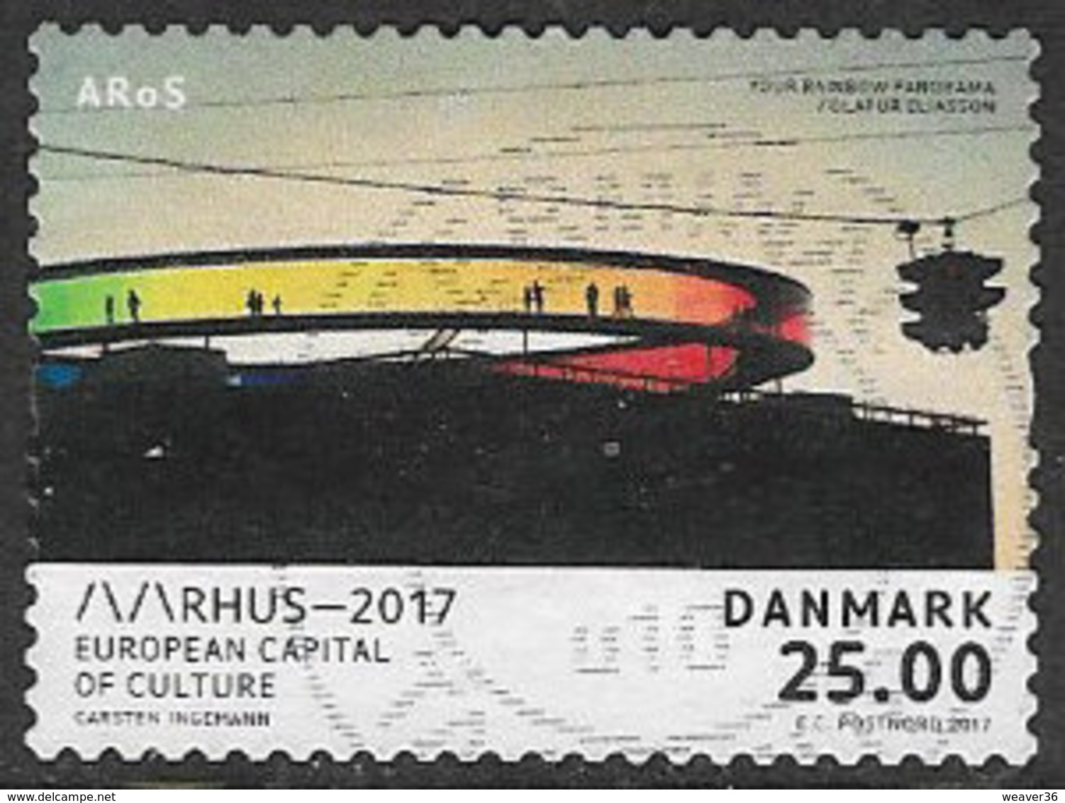 Denmark 2017 Aarhus European Capital Of Culture 25k Type 1 Good/fine Used [39/31728/ND] - Used Stamps