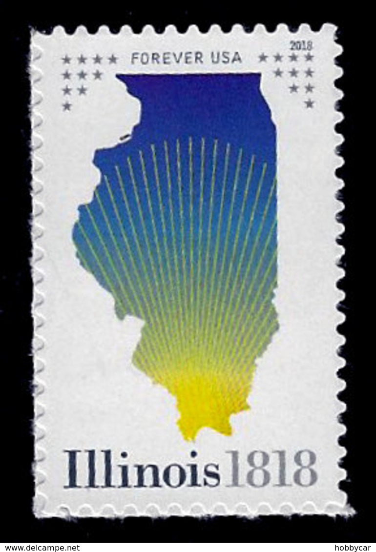 USA, 2018, 5274,Illinois Statehood In 1818  MNH, VF - Ongebruikt