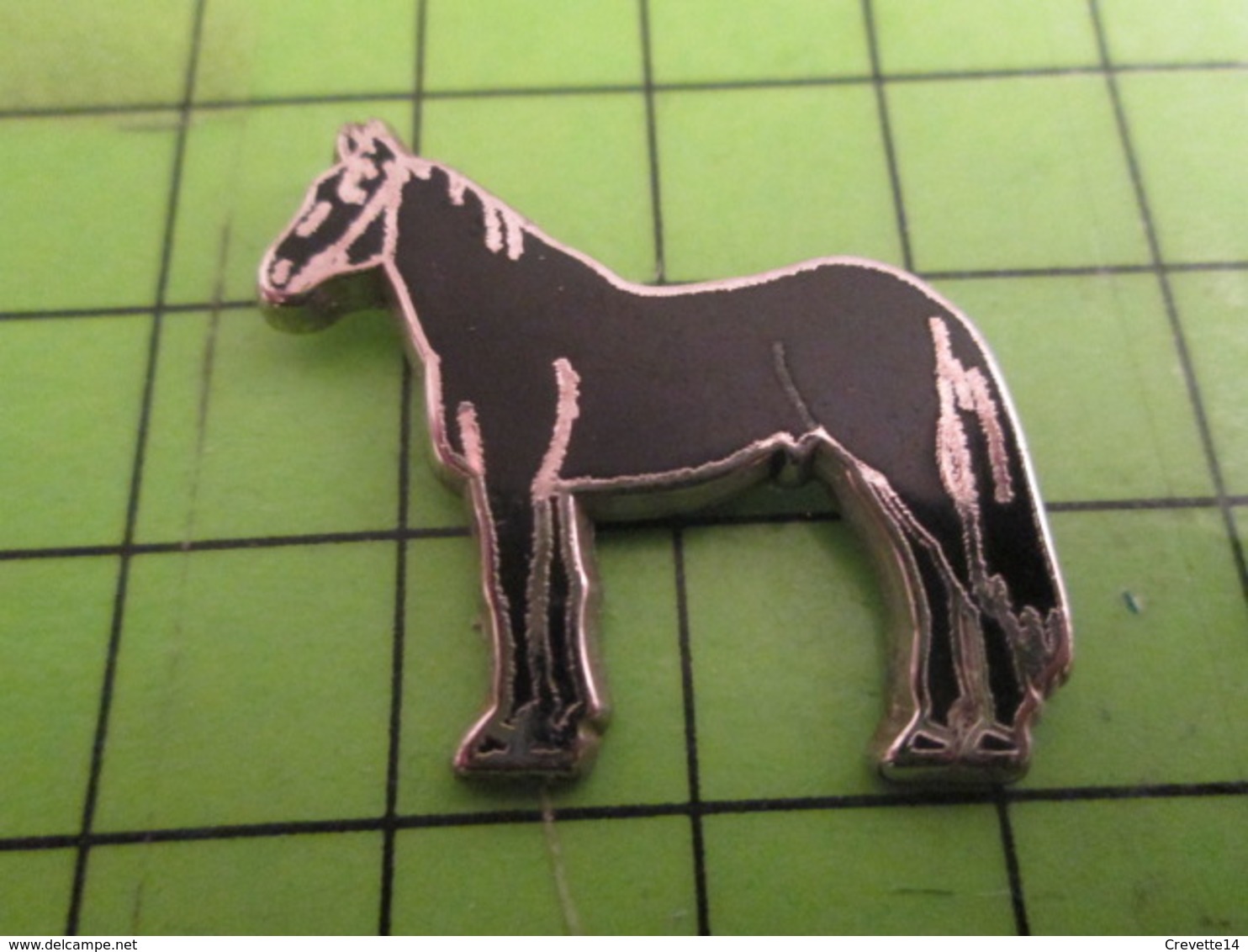 912B Pin's Pins /  Rare & De Belle Qualité : THEME ANIMAUX / GRAND CHEVAL NOIR - Animaux