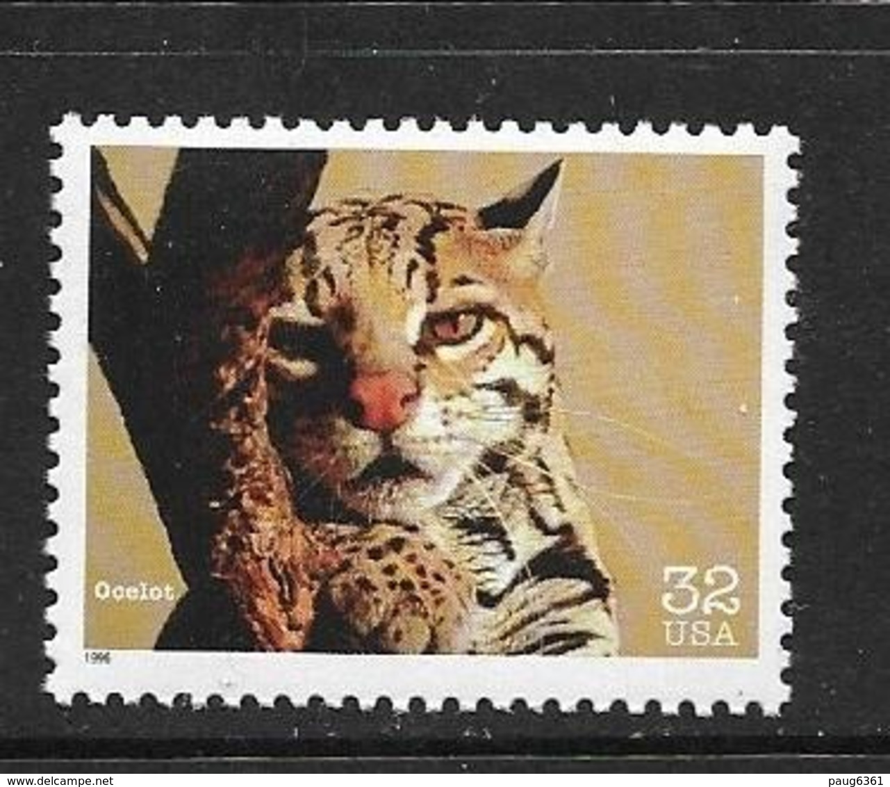 USA 1996 OCELOT  YVERT N°2552 NEUF MNH** - Big Cats (cats Of Prey)