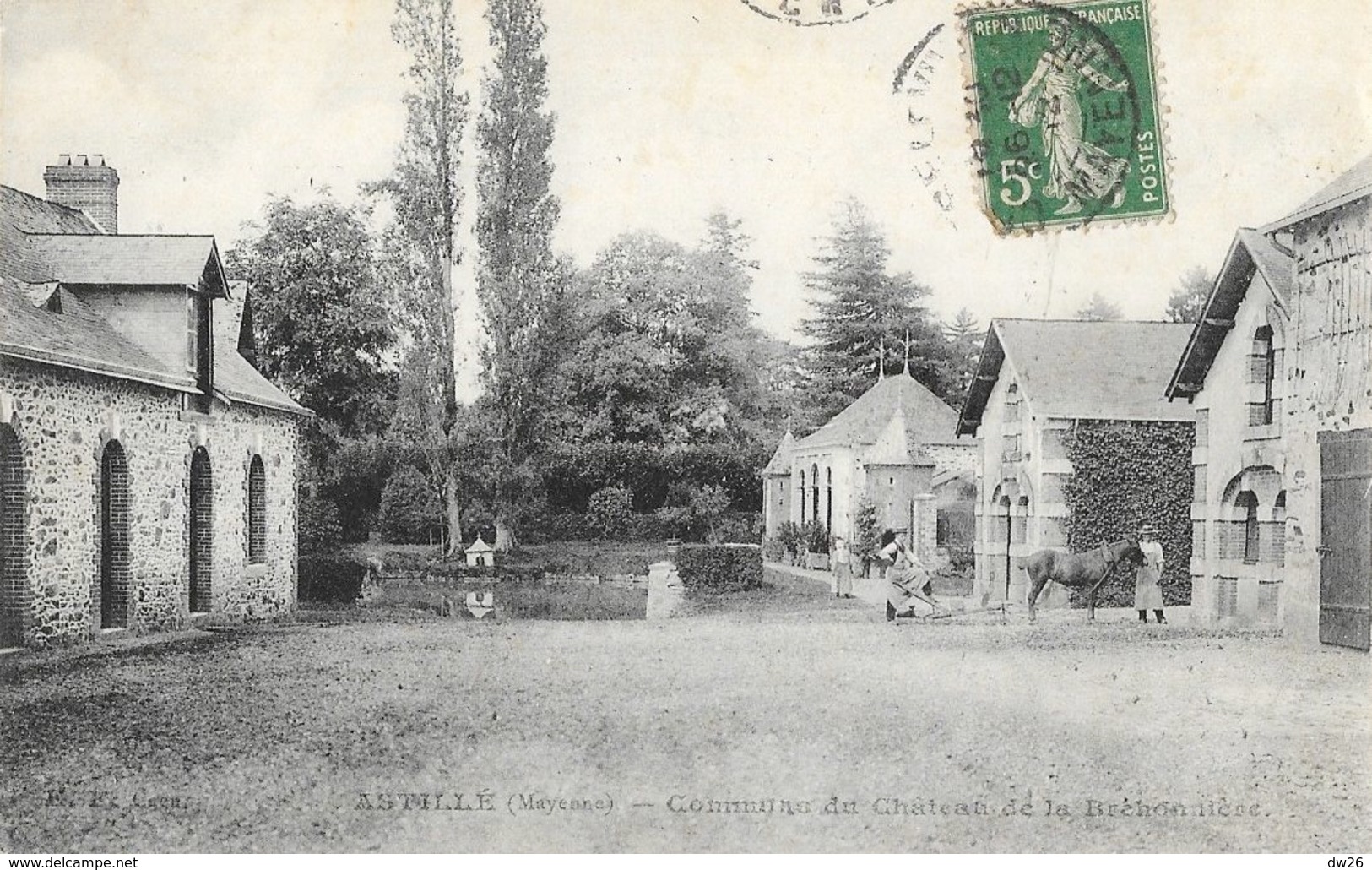 Astillé (Mayenne) - Communs Du Château De La Bréhonnière - Edition E.F. Caen - Autres & Non Classés