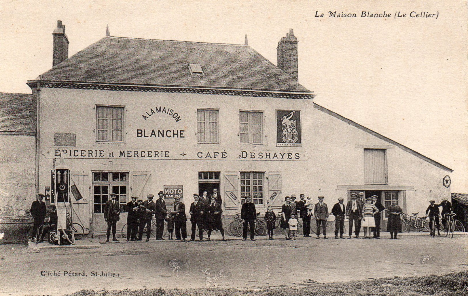 Cpa 44 LE CELLIER    Cafe Epicerie  LA MAISON BLANCHE - Le Cellier