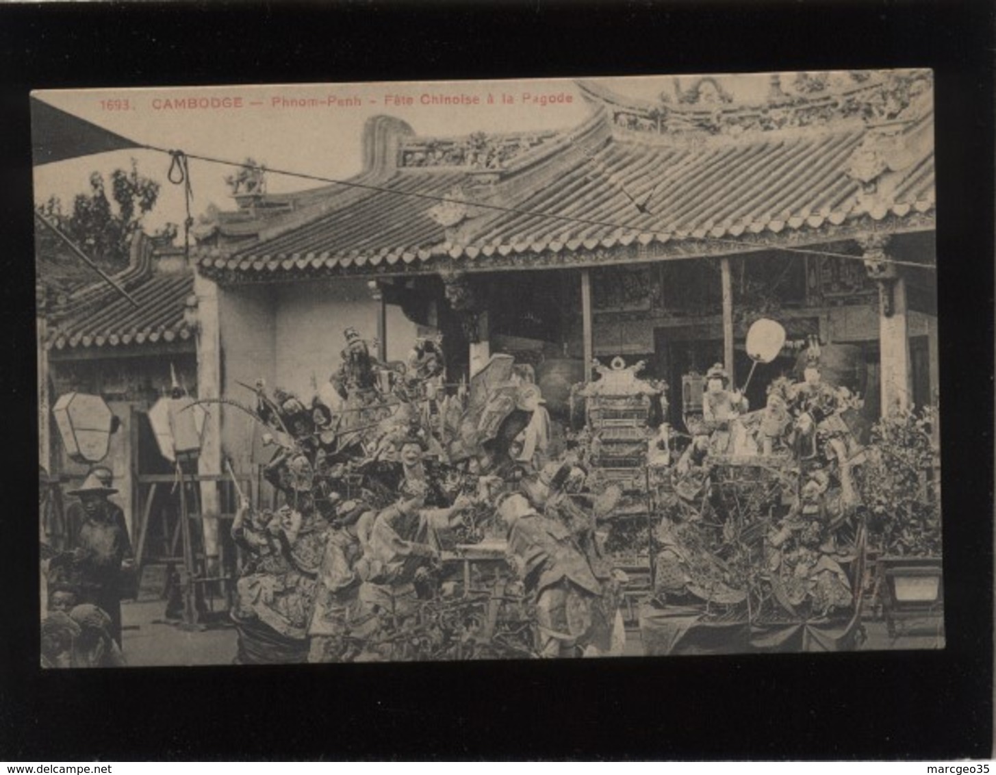 Cambodge Phnom-penh Fête Chinoise à La Pagode édit.  Dieulefils N° 1693 - Cambodia