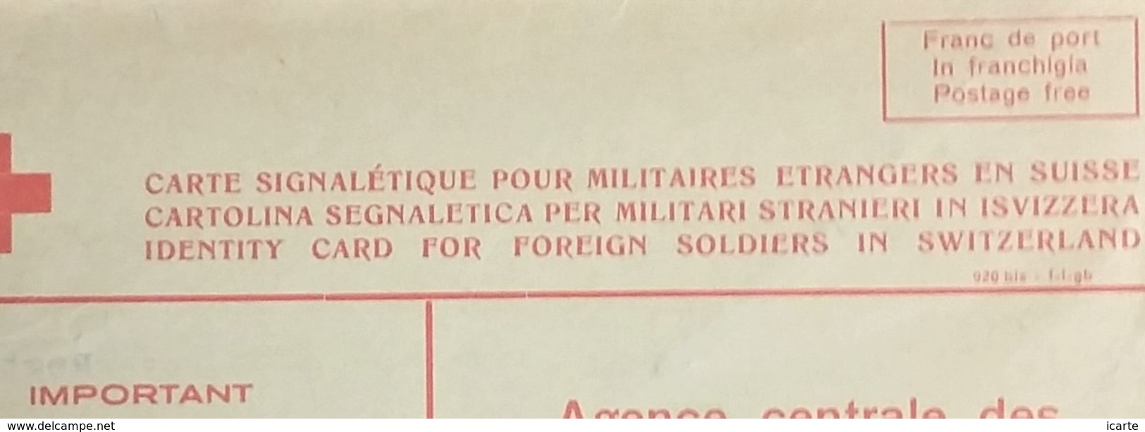 CP CROIX-ROUGE GENEVE Spéciale MILITAIRES ETRANGERS EN SUISSE Britannique Interné à St GALLEN Février 1944 - Guerra Del 1939-45
