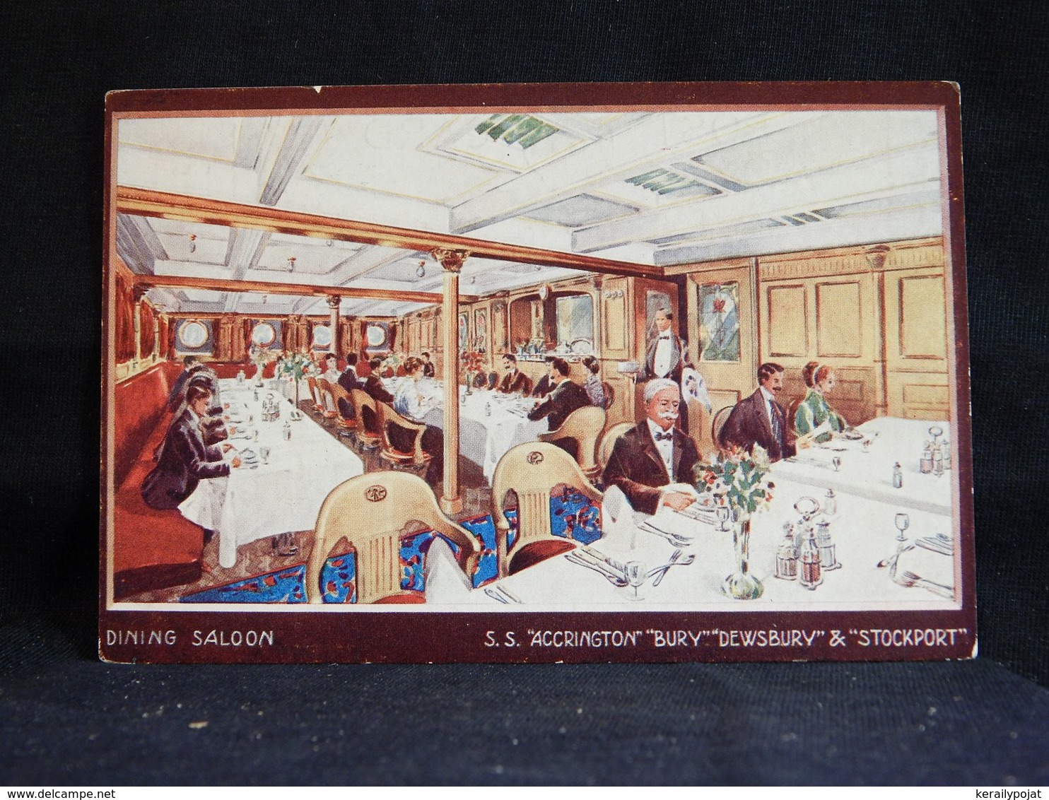 Steamer S.S. Accrington Dining Saloon__(21750) - Paquebote