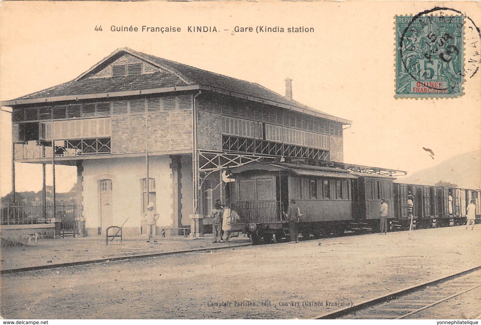 Guinée  Française / Topo - Belle Oblitération - 184 - Kindia - La Gare - Guinée Française