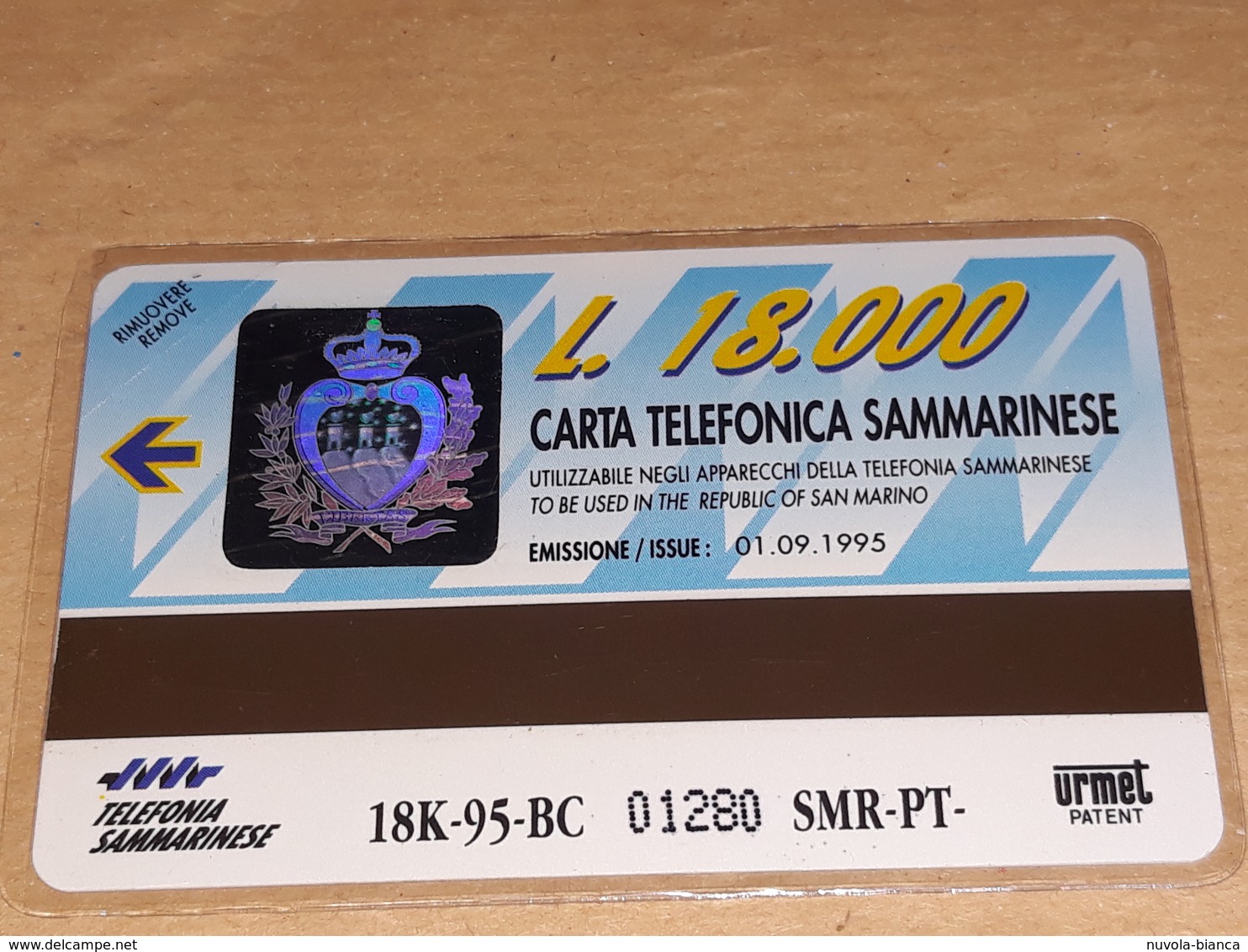 Carta Telefonica S.marino Lire 18.000 Nuova Del 01.09.1995 - San Marino