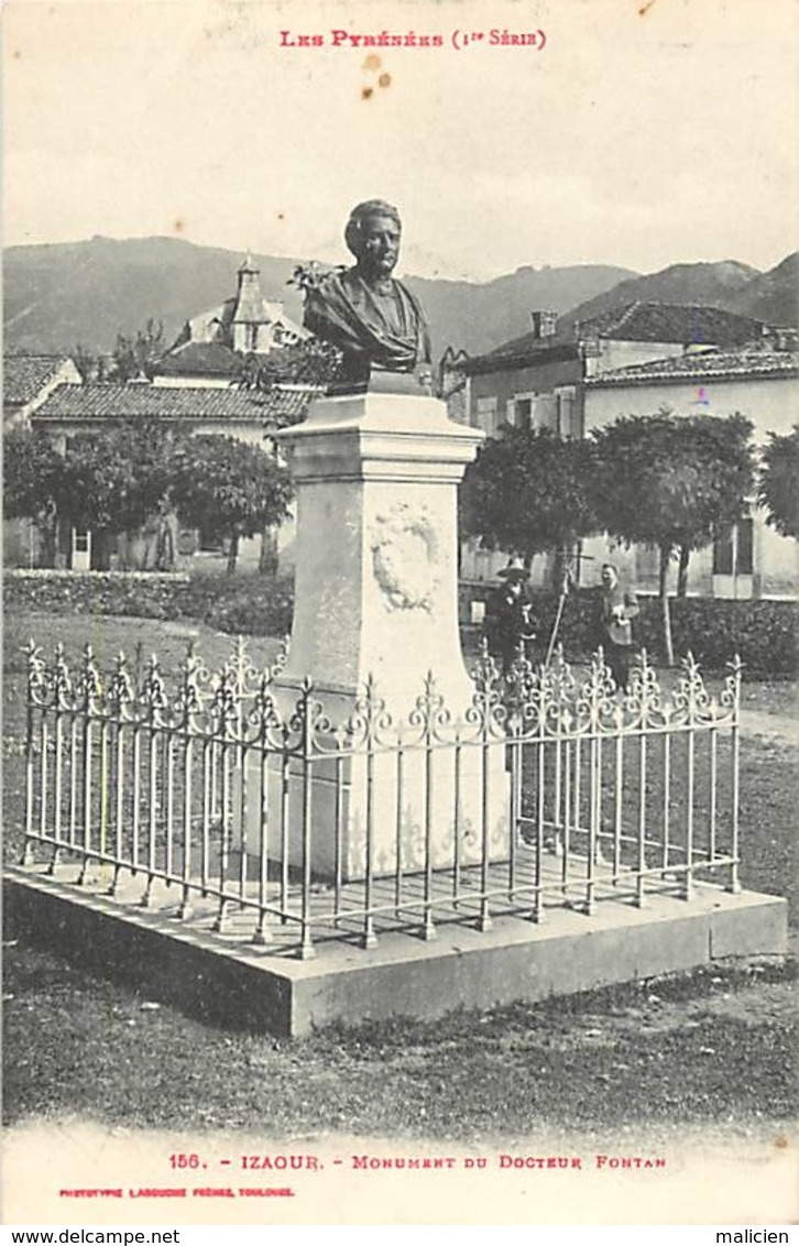 -depts Div.-ref-AE502- Haute Garonne - Izaour - Monument Du Docteur Fontan - Monuments - Edit Labouche - N°156 - - Autres & Non Classés