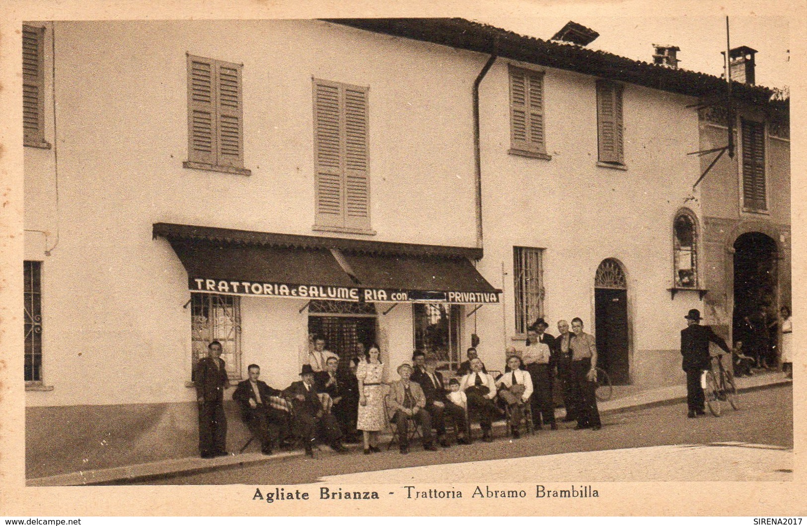 AGLIATE BRIANZA - TRATTORIA ABRAMO BRAMBILLA - MONZA - Rara - NON VIAGGIATA - Monza