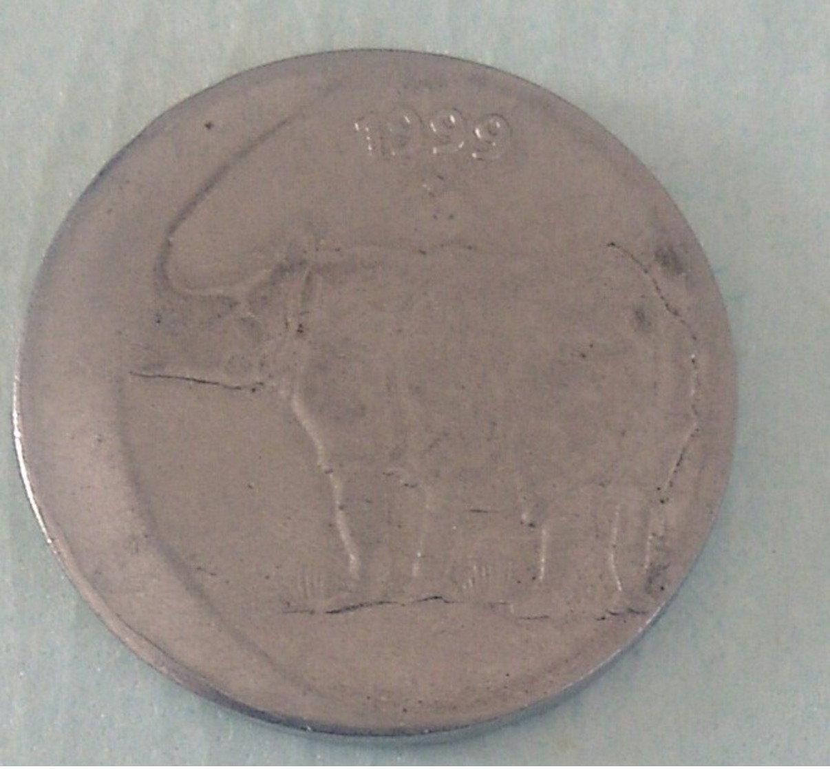 1999..25 Paisa..Error Circulated Coin - India