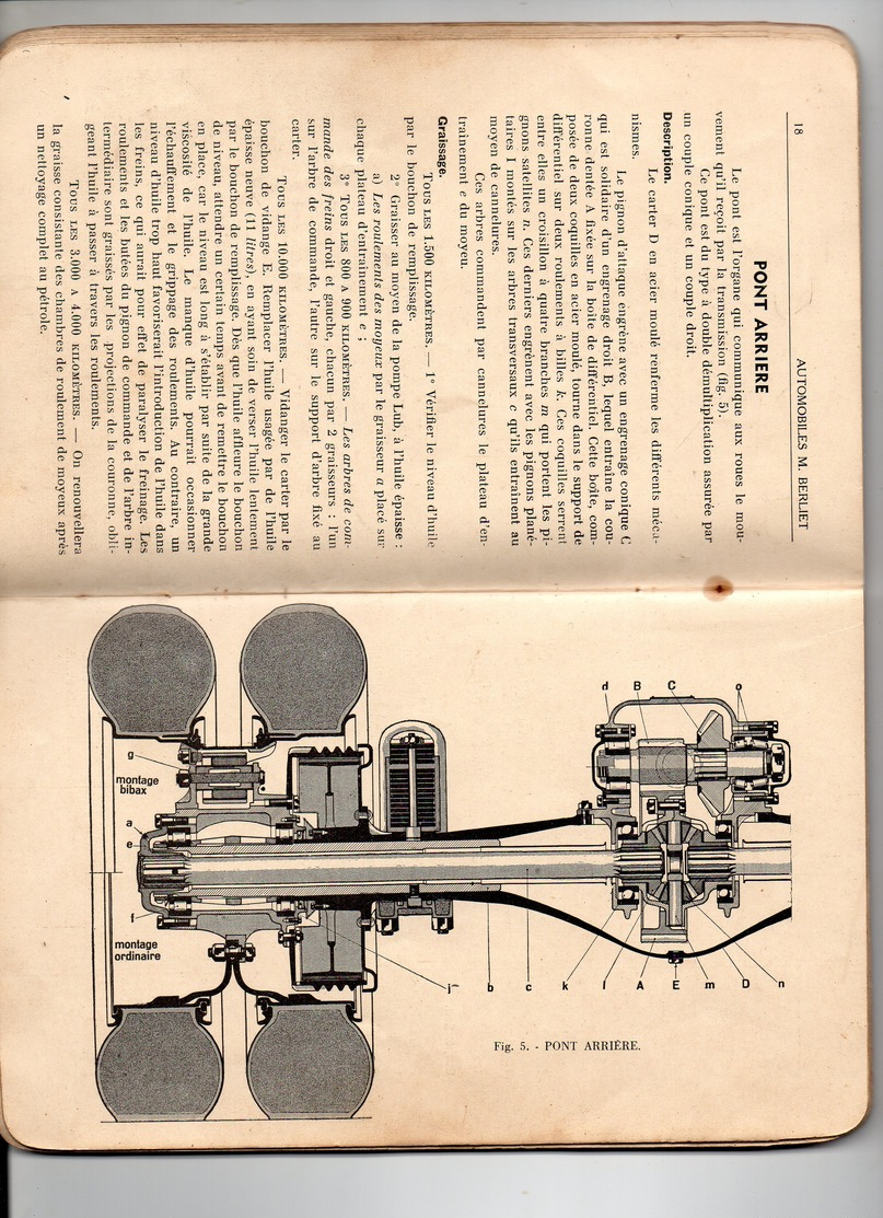 LIVRET  NOTICE  ENTRETIEN 1936 (56 Pages ) Sur CAMION  BERLIET  Type Gdm Code - Bricolage / Technique