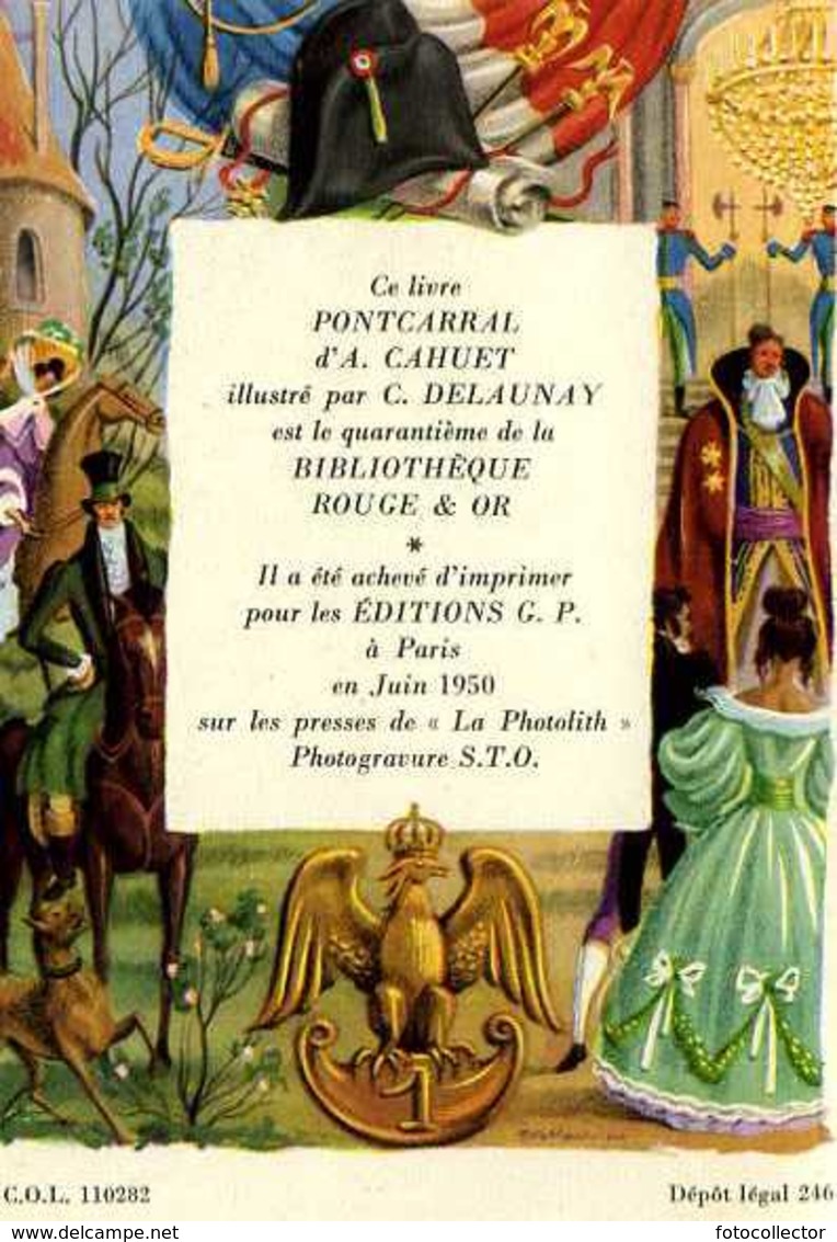 Jeunesse : Rouge Et Or N° 40 : Pontcarral Par Cahuet - Bibliotheque Rouge Et Or