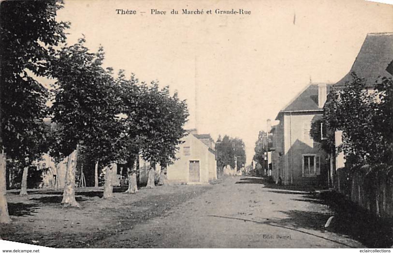 Thèze         64        Place Du Marché Et Grande Rue           (voir Scan) - Andere & Zonder Classificatie