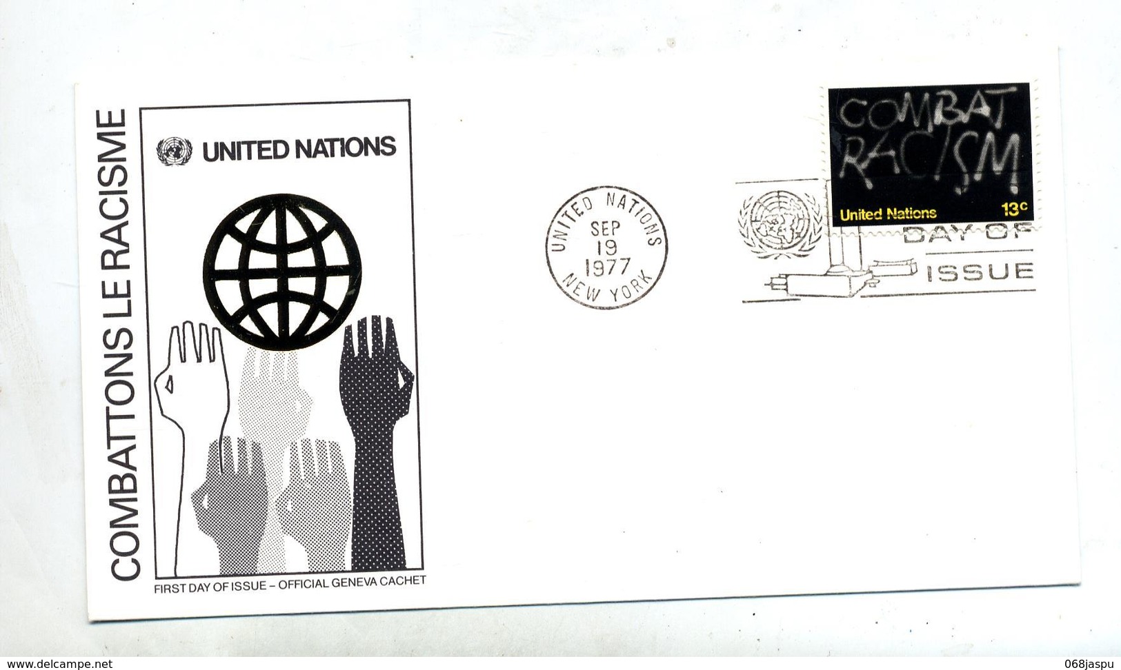 Lettre Fdc 1977  Contre Racisme - FDC