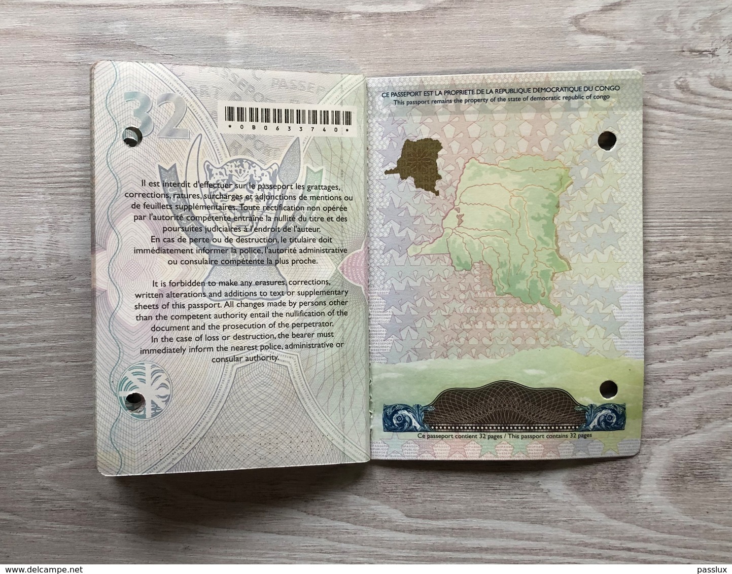 Democratic Republic Of CONGO Collectible Passport Passeport Reisepass Pasaporte Passaporto - Documenti Storici