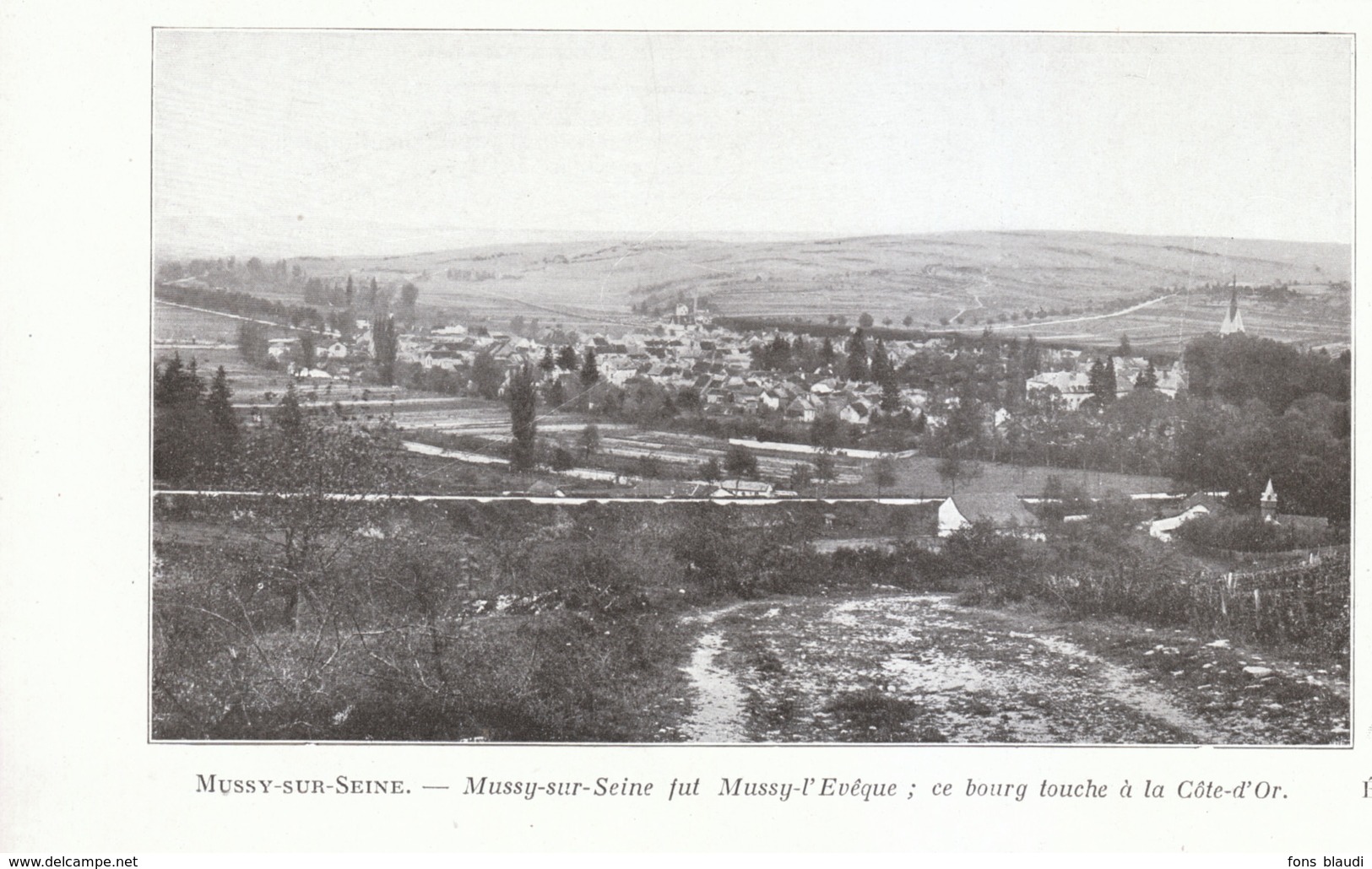 1924 - Iconographie - Mussy-sur-Seine (Aube) - Vue Générale - FRANCO DE PORT - Unclassified