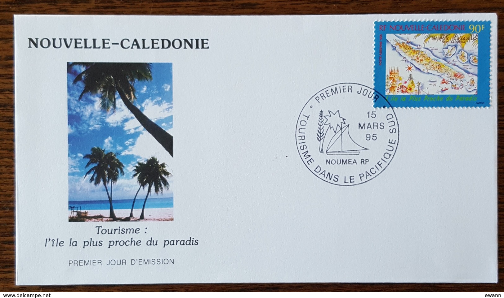 Nouvelle Calédonie - FDC 1995 - YT Aérien N°327 - Année Du Tourisme Dans Le Pacifique Sud - FDC