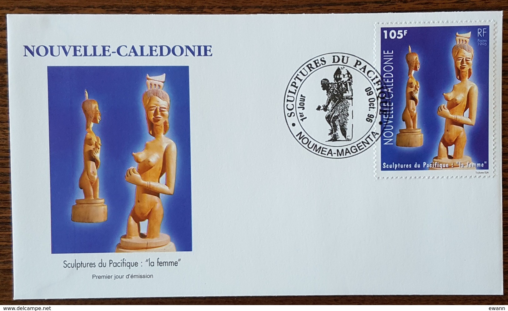 Nouvelle Calédonie - FDC 1996 - YT N°722 - Sculpture Du Pacifique / La Femme - FDC