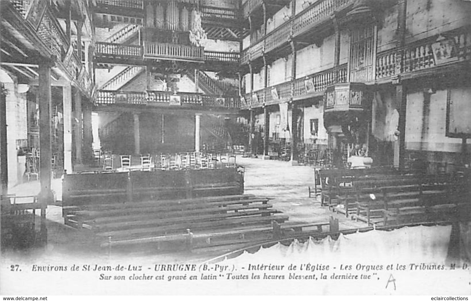 Urrugne        64        Intérieur De L'église . Les Orgues       (voir Scan) - Urrugne