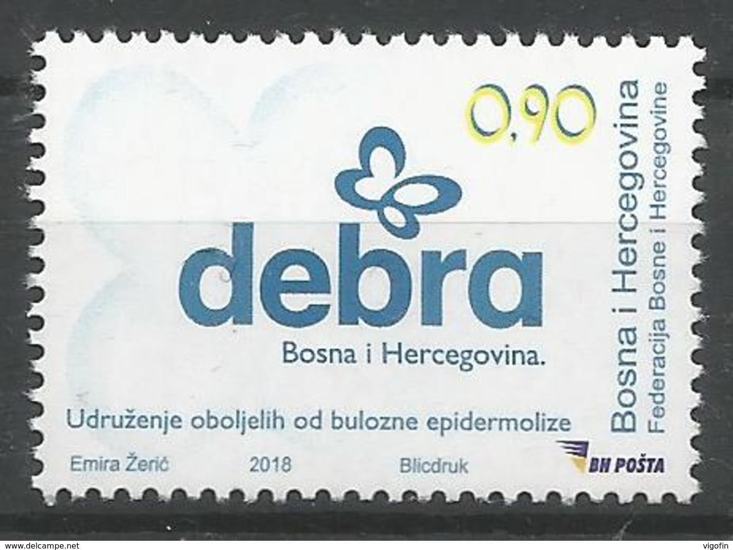 BH 2018-749 D E B R A, BOSNA AND HERCEGOVINA, 1 X 1v, MNH - Bosnien-Herzegowina