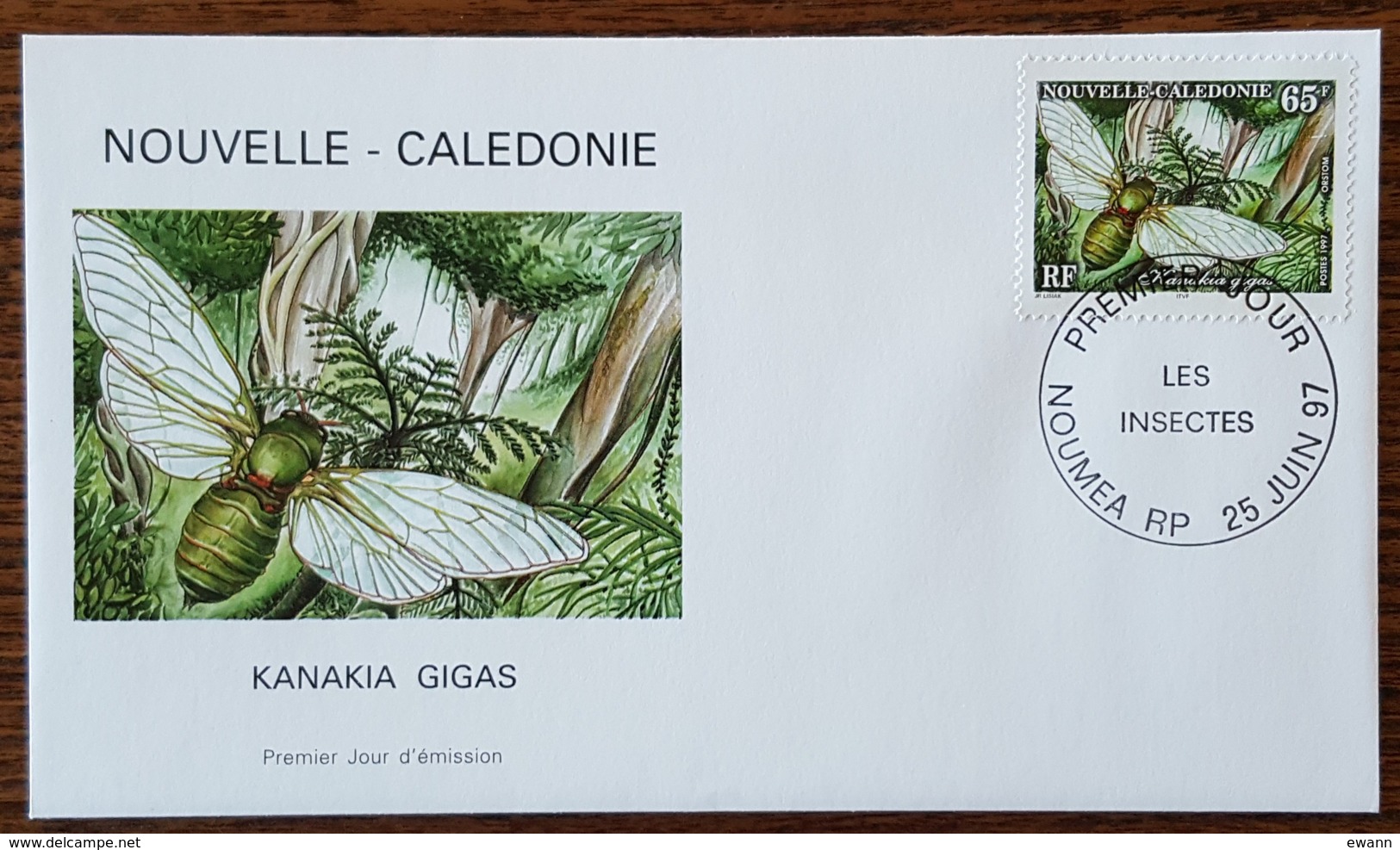 Nouvelle Calédonie - FDC 1997 - YT N°733 - Faune / Insectes - FDC