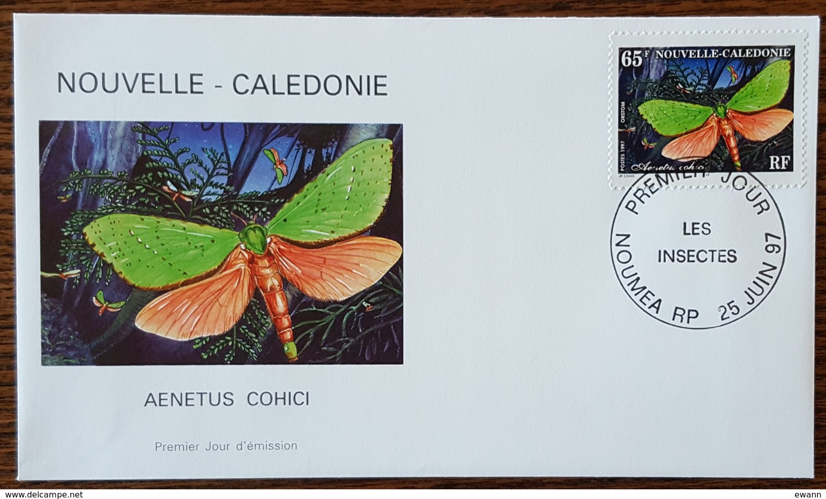 Nouvelle Calédonie - FDC 1997 - YT N°731 - Faune / Insectes - FDC