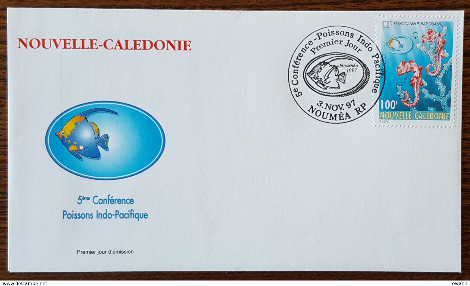 Nouvelle Calédonie - FDC 1997 - YT N°740 - Conférence Sur Les Poissons Indo Pacifique - FDC