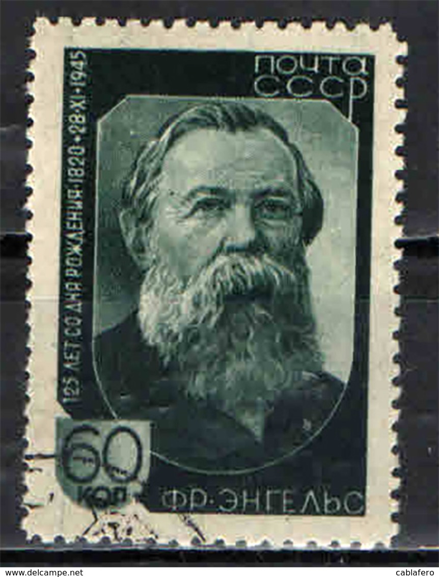 URSS - 1945 - FRIEDRICH ENGELS - USATO - Usati