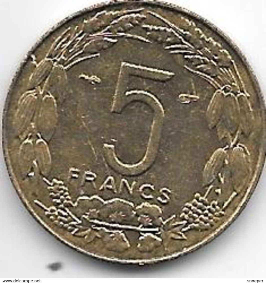 *cameroon 5 Francs 1958 Km 10 Unc - Cameroun