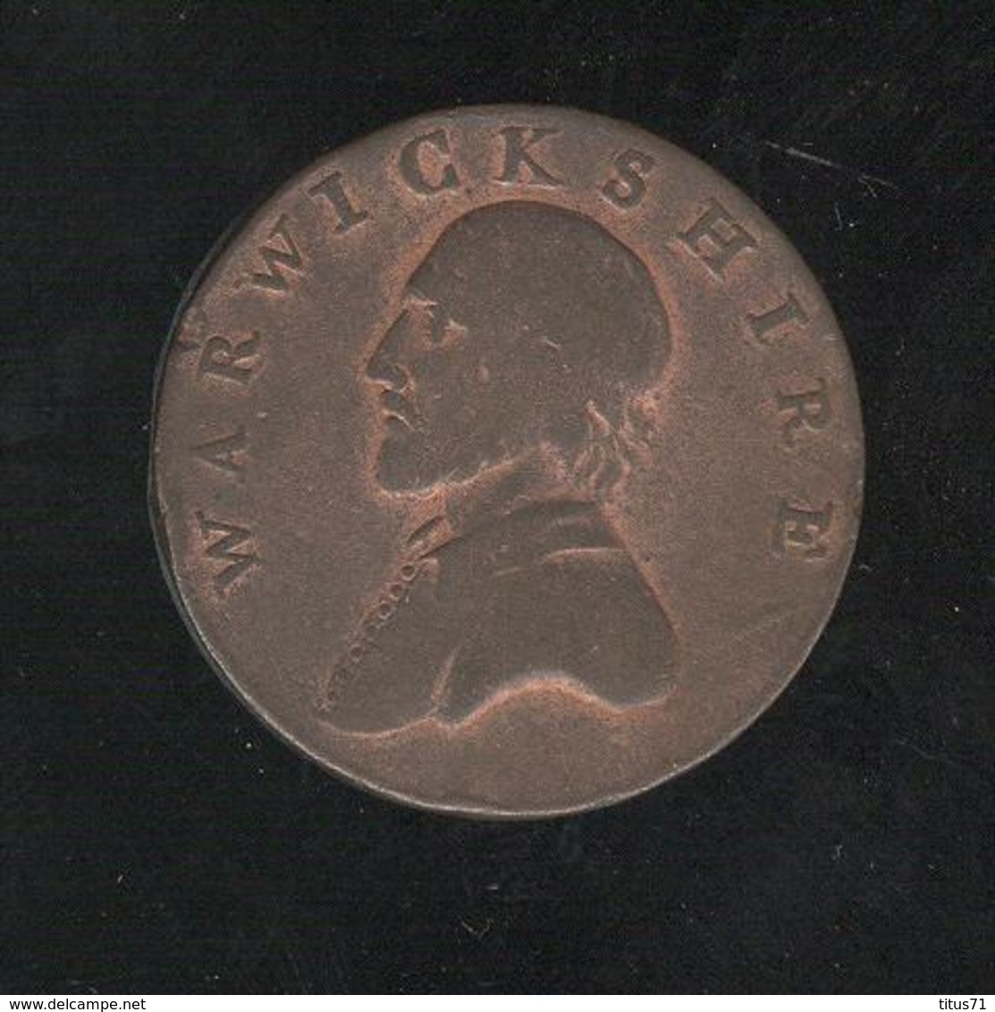 Jeton / Token - Half Penny Warwickshire 1791 - B. 1/2 Penny