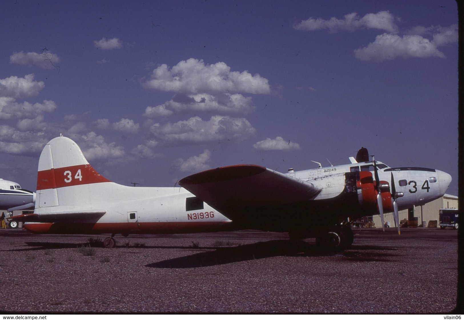 SLIDE / AVION / AIRCRAFT   ORIGINAL      BOEING B 17G  N3193G - Diapositives