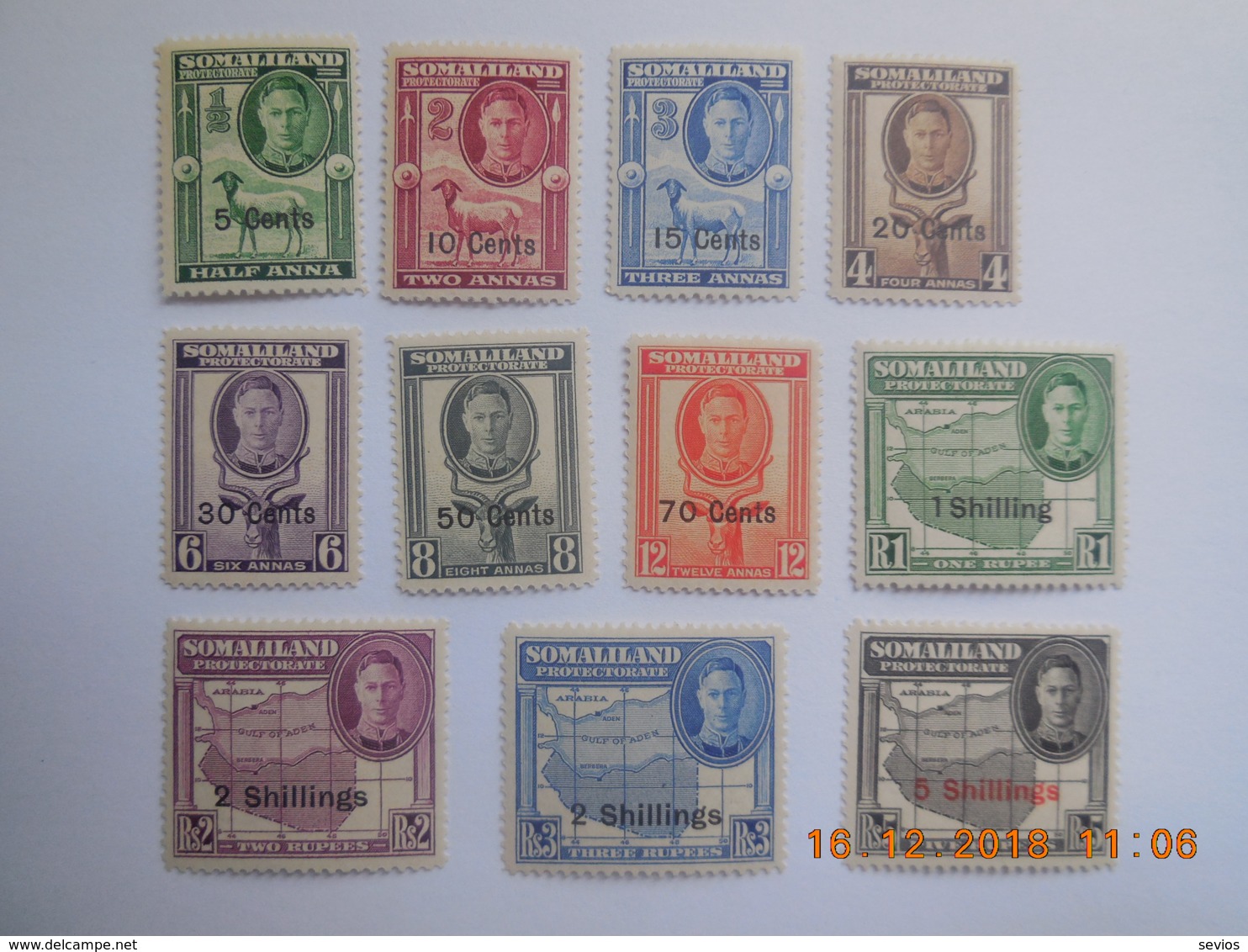 Sevios / Groot Brittannie / **, *, (*) Or Used - Somaliland (Protectorate ...-1959)