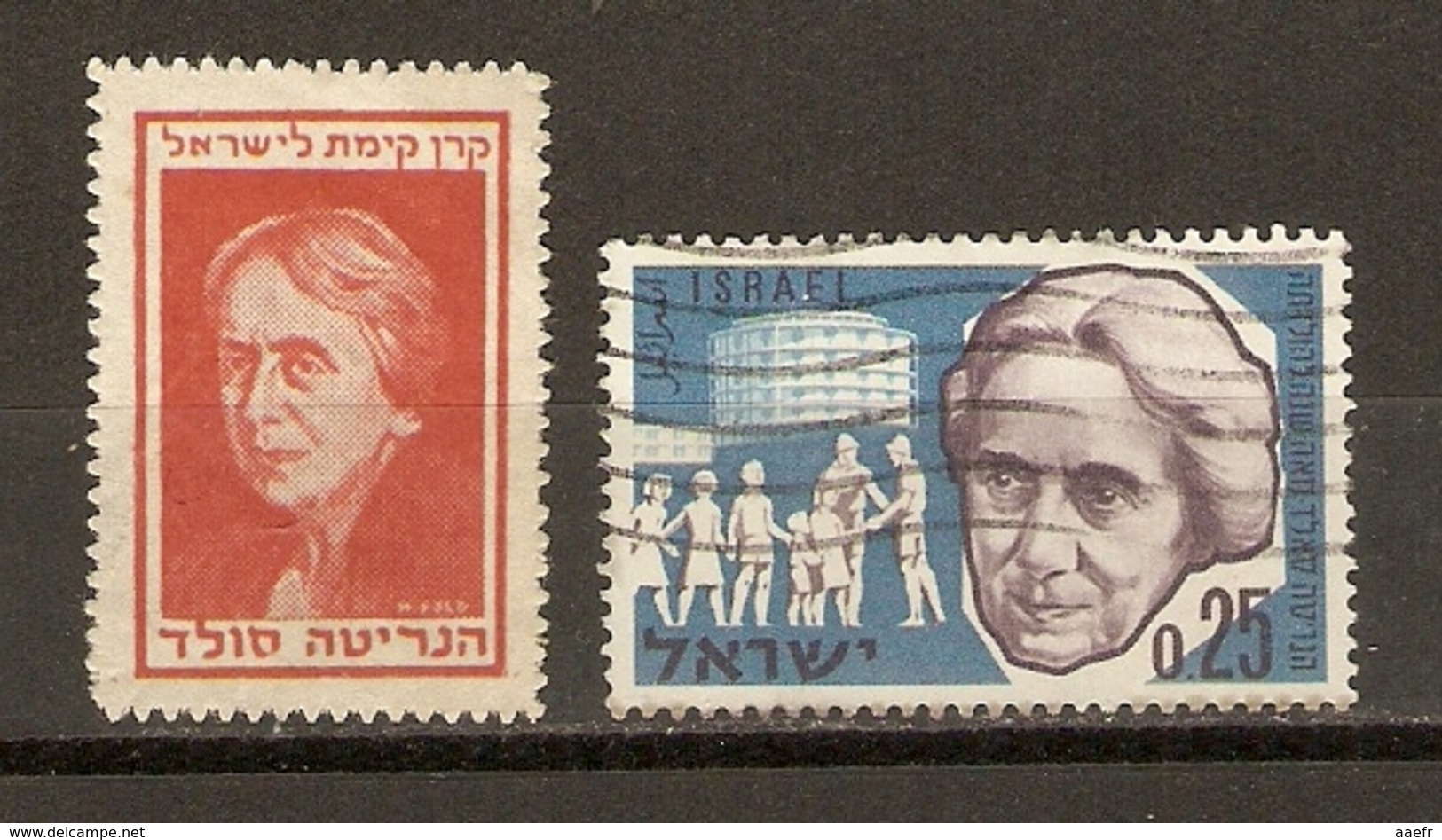 Israel, Etats-Unis - Vignette D' Henrietta Szold, Fondatrice De L' Hadassah - Education, Santé, Hôpital, Judaïsme - Erinnophilie