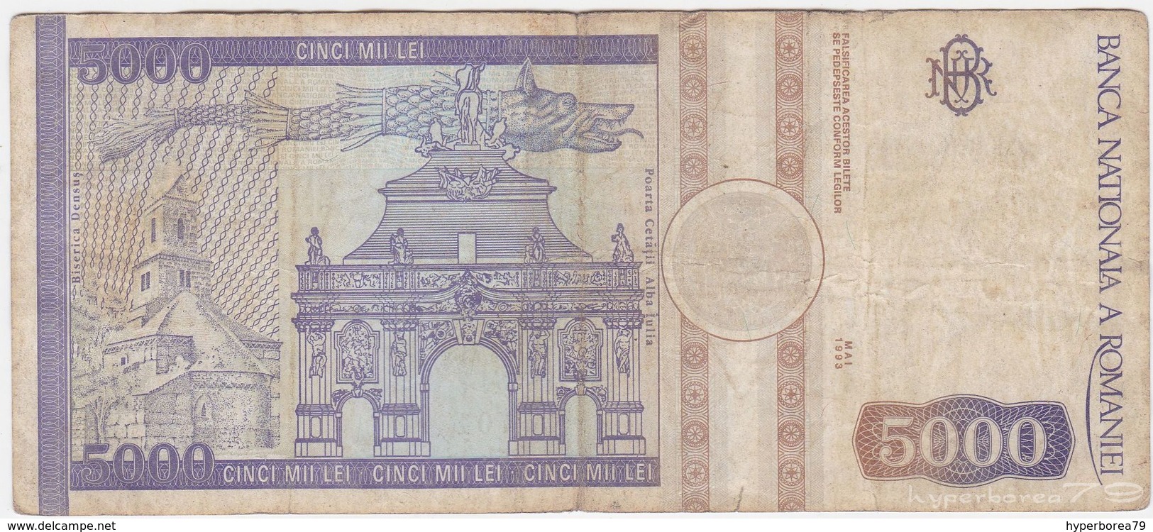 Romania P 104 - 5000 5.000 Lei 1993 - Fine - Romania