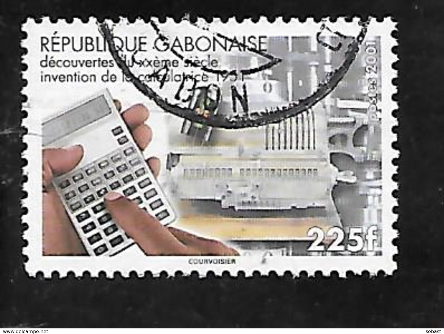 TIMBRE OBLITERE DU GABON DE 2001 N° MICHEL 1654 - Gabon (1960-...)