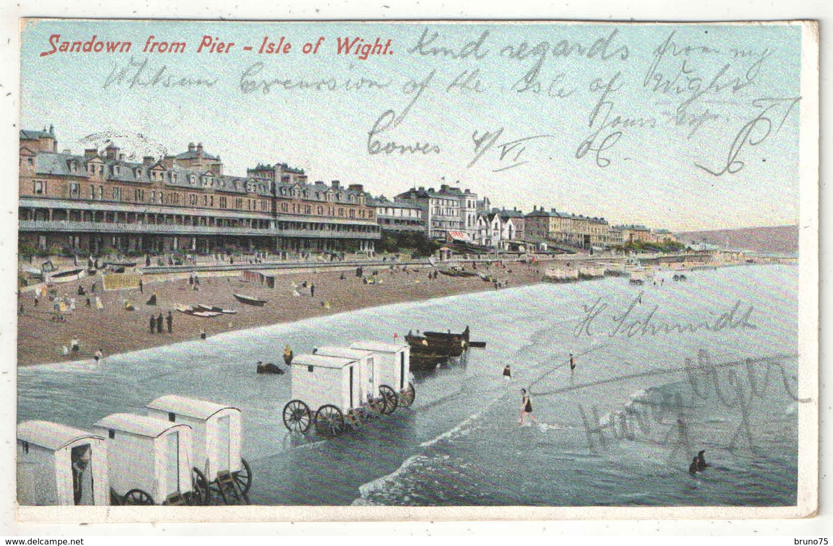 SANDOWN From Pier - Isle Of Wight - 1906 - Sandown