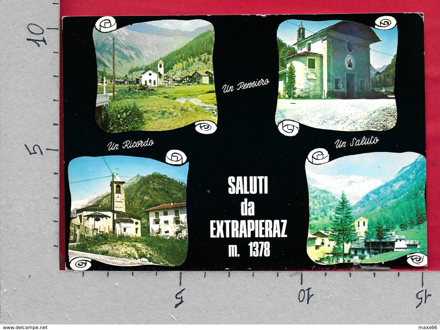 CARTOLINA VG ITALIA - Saluti Da EXTREPIERAZ (AO) - Vedutine Multivue - 10 X 15 - ANN. 197? - Greetings From...