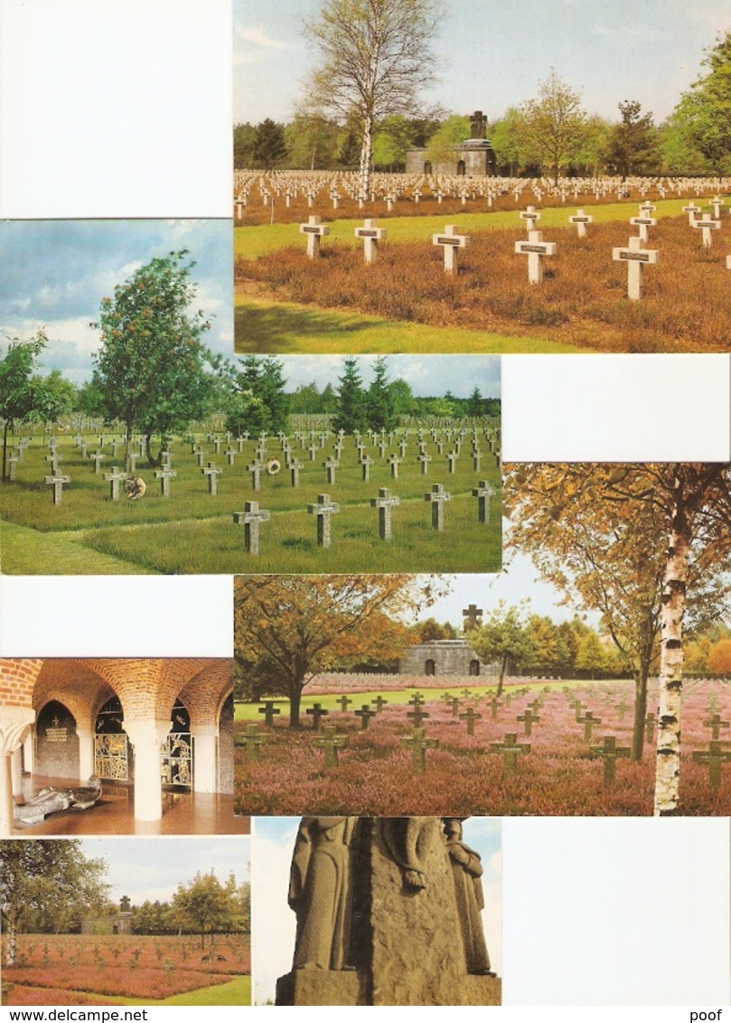 Lommel : Deutscher Soldatenfriedhof , Militair Kerkhof,...--- 7 Kaarten - Lommel