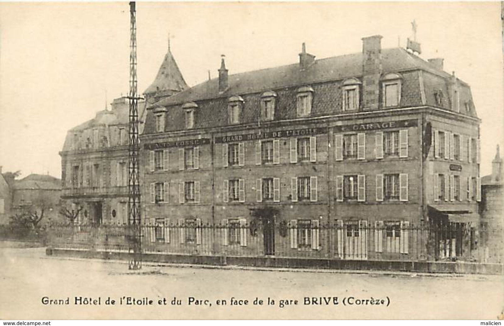 -depts Div.-ref-AE470- Correze - Brive - Grand Hotel De L Etoile Et Du Parc - Face A La Gare - Hotels - Carte Bon Etat - - Brive La Gaillarde