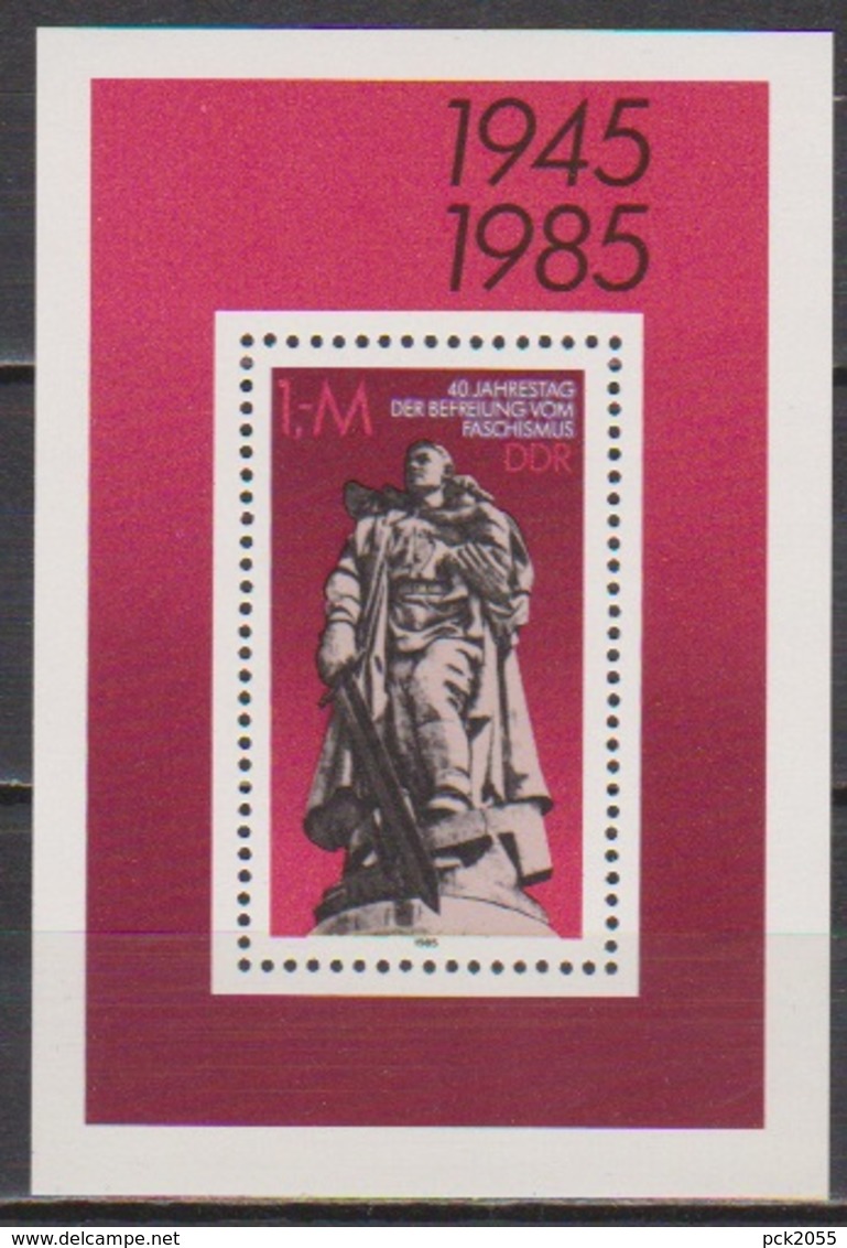 DDR 1985 MiNr.2945 Block 82 ** Postfr. 40. Jahrestag Der Befreiung Vom Faschismus ( 8047 )günstige Verandkosten - 1981-1990