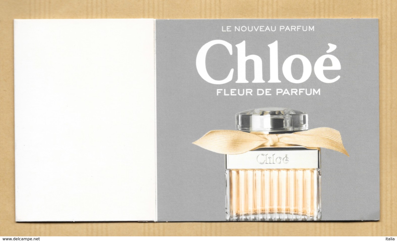 Carte Promo Contre Boite Perfume Card FLEUR DE PARFUM * CHLOE *** 1 EX - Modern (from 1961)