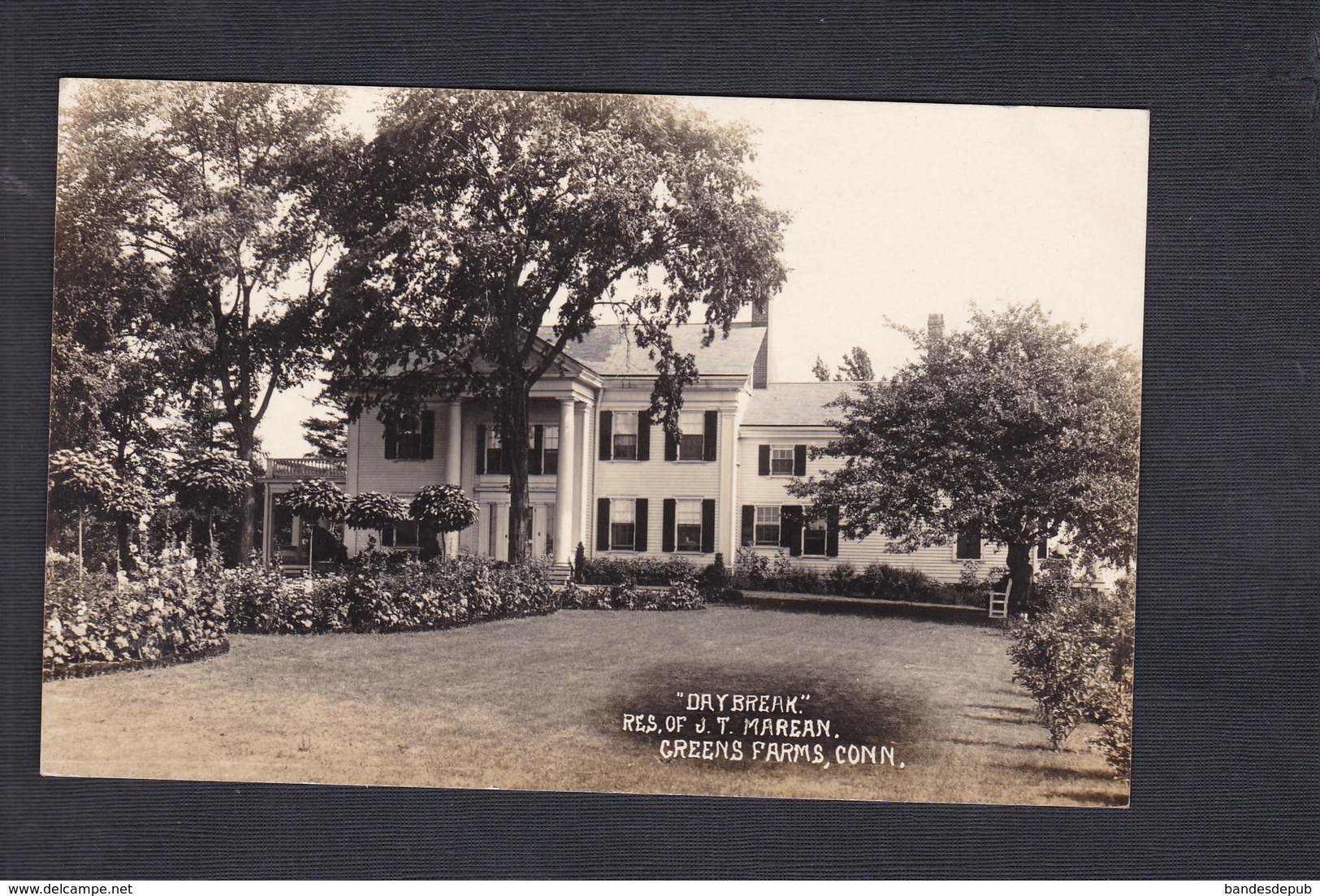 Carte Photo USA Connecticut Dry Break Res. Of J.T. Marean Greens Farms - Autres & Non Classés