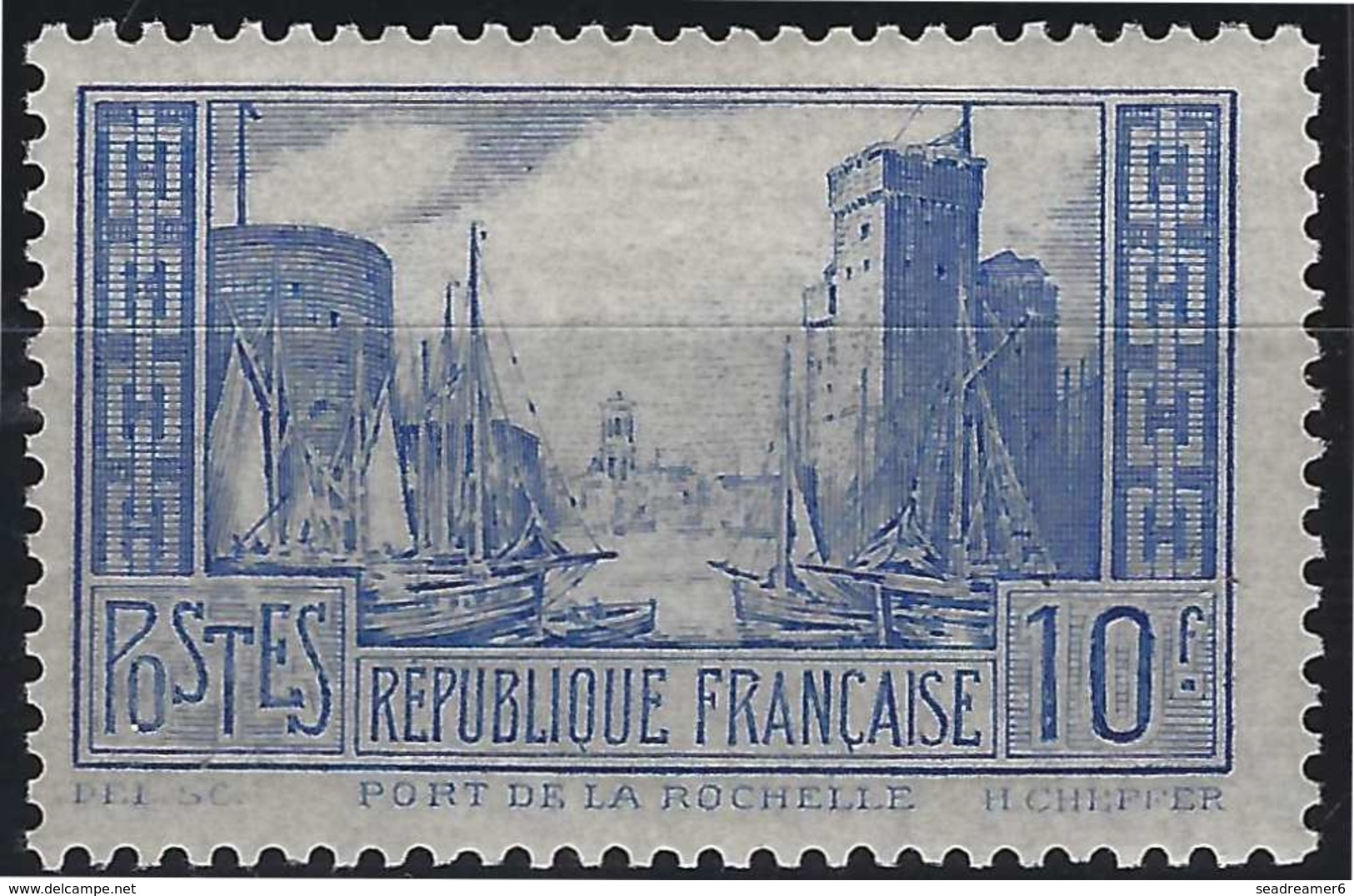 France Port De La Rochelle N°261** Type I Outremer Pale Fraicheur Postale Signé Calves - Neufs