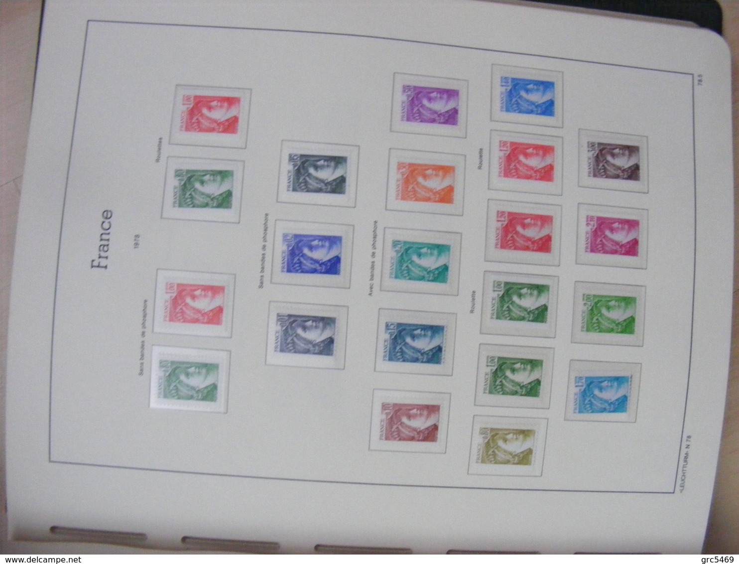 Collection TIMBRES En Classeur LEUCHTURM 1972/1990 Complet FAC=338E - Collections (en Albums)