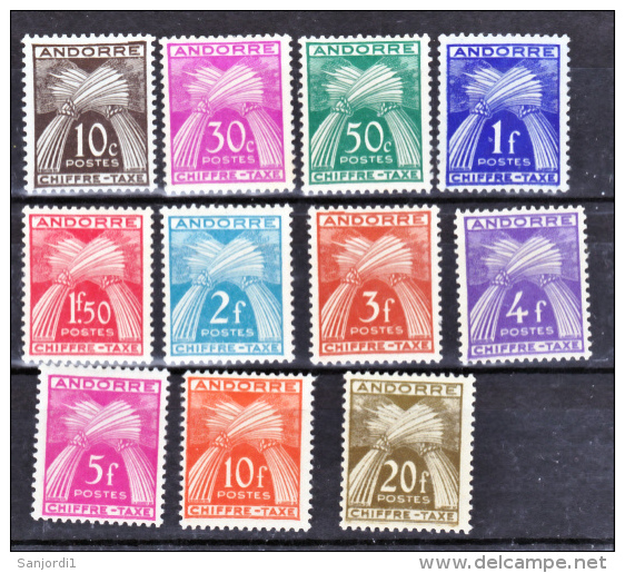 Andorre Taxe 21 31   Neuf ** TB MNH Sin Charmela Cote 45 - Neufs